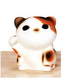 信楽焼　招き　ねこちゃん　（三毛）　7号