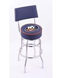 New York Islanders Double-Ring Swivel Bar Stool w/ Back