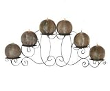 Swirl Iron Wall Candleholder - Black