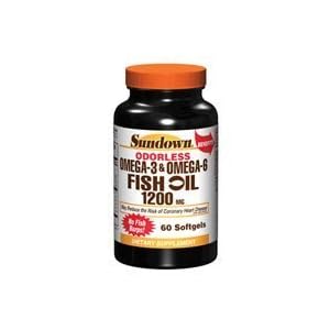 Click here to buy Sundown Naturals Enteric Coated Fish Oil, softgels, 1200 mg 60 ea by Sundown.