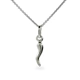 Eve's Addiction Kid's Sterling Silver Italian Horn Pendant