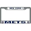 New York Mets Chrome License Plate Frame