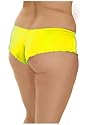 Sexy Booty Shorts In Yellow Plus Size
