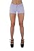 Basic Short Shorts Premium Stretch French Terry Moleton With a gentle butt lifting stitching in Heather Purple Size S