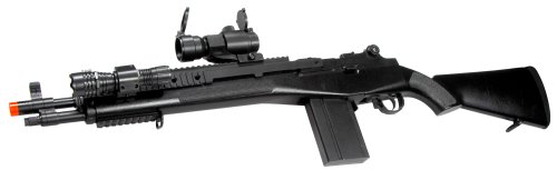 TSD Sports Airsoft S.O.C.16 Bolt Action Sniper Rifle with Red Dot Scope and Flashlight