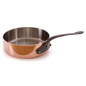 Cuprinox 4.9 qt. Saute Pan with Cast Iron Handle by Mauviel