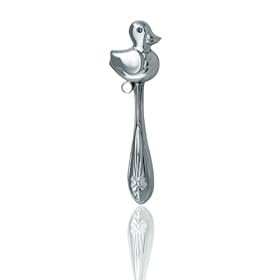  Sterling Silver Duckling Rattle