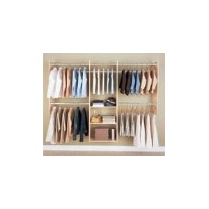 Easy Track RB1460-M 4-to-8-Foot Expandable Tower Organizer, Maple