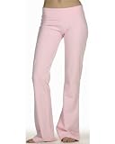 Bella Womens Elastic Waistband Flare Leg Yoga Pants. 810