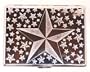 Outer Rebel Fashion Flasks & Smoking Accessories- Engraved Nautical Stars Stainless Steel Cigarette/ID Case 100's Size