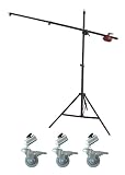 Studiohut Premium Telescopic Boom Stand Support Kit with Counter Weight and Wheel Casters