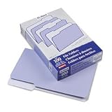 Pendaflex 1531/3LAV Pendaflex 2-Tone File Folders, 1/3 Cut, Top Tab, Legal, Light Lavender, 100/Box