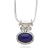 18 Oval Lapis Necklace