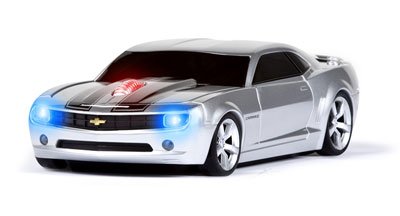 Camaro (Silver Black Stripes) - Optical / Wireless Car Mouse