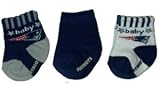 New England Patriots NFL Infant Baby Socks 3 Pair Assorted