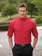 Jonathan Corey Short Sleeve Waffle Weave Mock Turtleneck