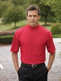 Jonathan Corey Short Sleeve Waffle Weave Mock Turtleneck