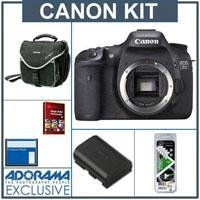 Canon EOS-7D Digital SLR Camera Body Kit, with 2 4GB CF Memory Cards (total of 8GB), Spare Canon LP-E6 Battery, Slinger Camera Bag, Visible Dust EZ Sensor Cleaning Kit - FREE: Red Giant Adorama Production Bundle for PC/Mac a $599.00 Retail Value