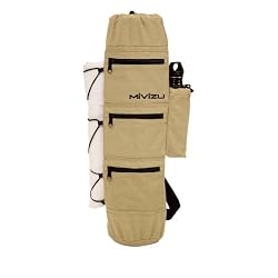 Yoga Mat Carry Bag By Mivizu Lifestyle with Bottle Compartment / Towel Holder. Bags for Pilates, Exercises, Aerobics, Fit Yoga Mats Size 72" x 24" x 1/4"