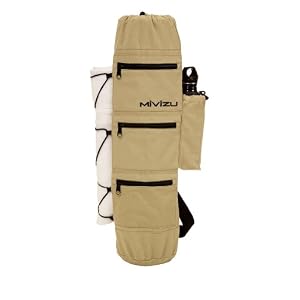 Yoga Mat Carry Bag By Mivizu Lifestyle with Bottle Compartment Towel Holder. Bags for Pilates,... by 