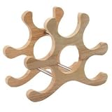 from phw 6 Bottle Organic Shape Wine Rack