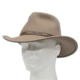 New OUTBACK CAPRY Putty CRUSHABLE Wool Hat Mens