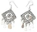 Dangle Earrings in Sterling Silver 2.5 " (ers202)