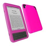 7dayshop Durable Soft Silicone Case Cover for Amazon Kindle 3 - DARK PINKby 7dayshop