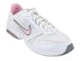 Nike Women's NIKE AIR MAX TRAIN MSL TRAINING SHOES 8.5 (WHITE/PERFECT PINK-MET SILVER)