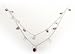 Amethyst Briolette Double Row CZ Cascade Necklace