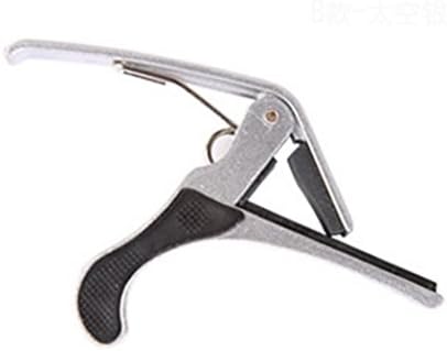LIANTANG Heavy Duty Quick Release Squeeze Acoustic Guitar Capo - Silver