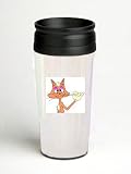 16 oz. Double Wall Insulated Tumbler with grooming cat - Paper Insert