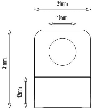 Self Adhesive Hang Tabs 300/pack(transparent Hang Tabs for Display)