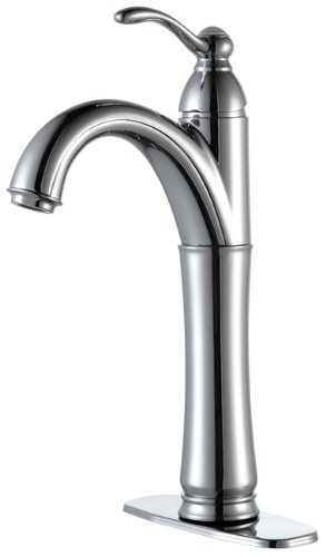 Kraus FVS-1005CH Riviera Single Lever Vessel Faucet, Chrome