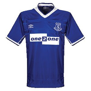 99-00 Everton Home Jersey-L