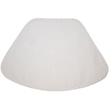 White Floral Jacquard Wedge-Shaped Placemat for Round Tables