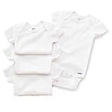 Gerber Short Sleeved Onesies White - 4 pack, 3T... by Gerber