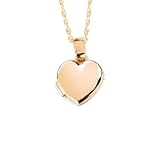 14kt Gold Engraveable Baby Heart Locket with 18 Chain 31 IzlA ZKL. SL160 14kt Gold Engraveable Baby Heart Locket with 18 Chain