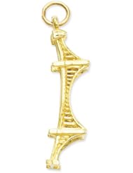 14k 3-D Golden Gate Bridge Charm