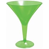 Green Martini Glasses, 20pk
