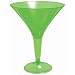 Green Martini Glasses, 20pk