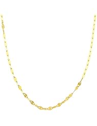 14 Karat Yellow Gold Mirror Flat Link (1.8mm, 16 inch)