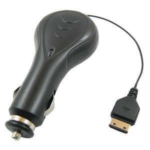 Retractable Cell Phone Car Charger for Samsung SCH-R200, SCH-R400, SCH-R410, SCH-R500 Hue, U470 Juke, SCH-U700 Gleam, SCH-U900 Flipshot, SGH-A117, SGH-A127, SGH-A517, SGH-A747 SLM, SGH-A737/A736, SGH-T409, SGH-T429, SGH-T439, SGH-T539 Beat, SGH-T729 BLAST, SGH-T739 Katalyst, SPH-A513, A517, Helio Fin, M300, M510, M520, i617 Blackjack II