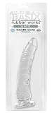 Basix Rubber Works Slim 7-Inch Dong with Suction Cup, Clear