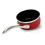 Chantal Copper Fusion 1-Quart Reduction Pan, Chili Red