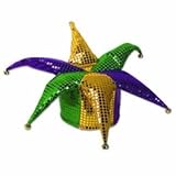 Mardi Gras Glitz 'N Gleam Jester Hat