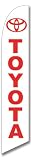 Custom Toyota 11.5ft x 2.5ft Feather Banner Flag Set - INCLUDES 15FT POLE KIT w/ HARDWARE