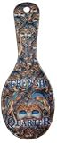 New Orleans French Quarter Mardi Gras Feather Mask Spoonrest (plastic)