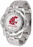 Washington State Cougars Sport Steel Band Men's Watch