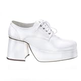 Buy JAZZ-02, Mens WHITE PATENT DISCO SHOES, SIZE LARGE(12 13)